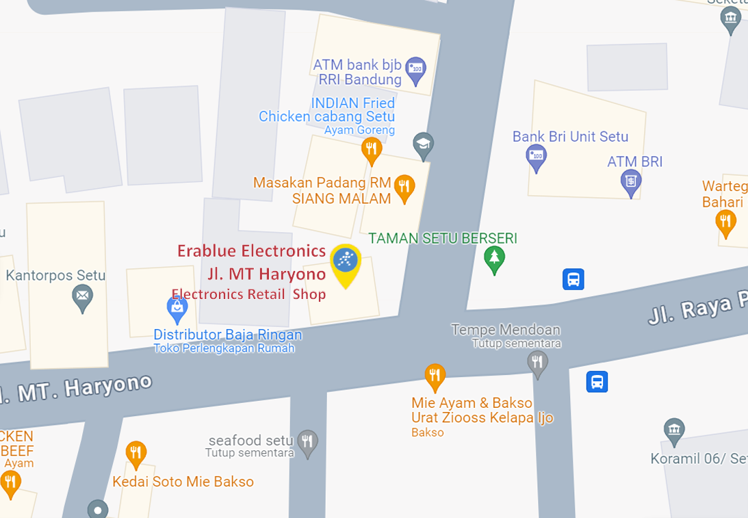 Peta ke toko EraBlue di  Jl. MT. Haryono No.2, Setu, Kec. Setu, Kabupaten Bekasi, Jawa Barat 17320